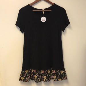 Black Floral Top